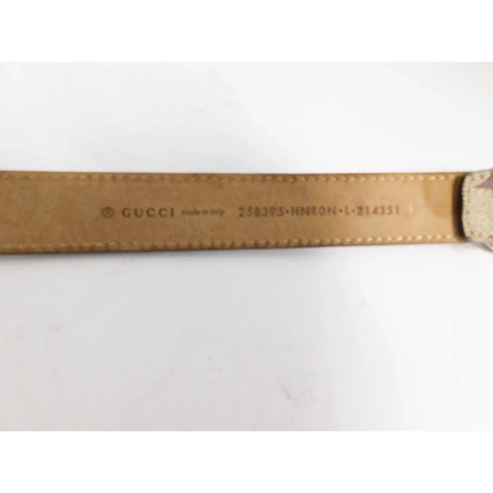 Gucci Western Print GG Supreme Canvas Children's Belt Size L‎ 24-27 inches